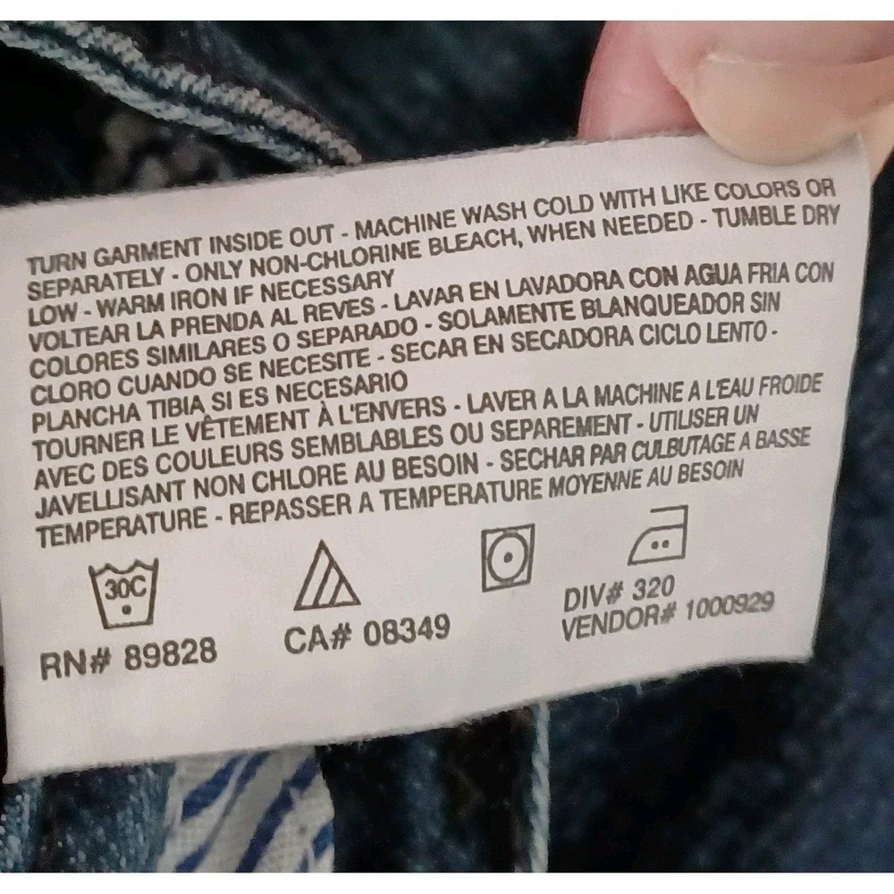 Pappagallo Womens Dark‎ Wash Wide Leg Denim Trouser Jeans Blue Size 10